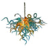 Chihuly Style Blown Glass Chandelier Multi Colors