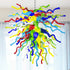 Blown Glass Chandelier Multi-Colors Chihuly Style
