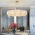 Blown-Modern chandelier Iron Crystal Dimmable Dia32