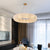 Blown-Modern chandelier Iron Crystal Dimmable Dia32