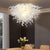 Chihuly Blown Glass Chandelier Pearl White Home Decor
