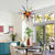 Hand-Blown Chihuly Style Explosion Chandelier – Multicolor Art Glass Light Fixture - Chihuly Like
