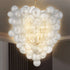 Talia Style Chandelier Bubbled Clear Ball Swirled Texture D36" X H44"