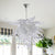 Chihuly Style Murano Glass Chandelier Clear Color