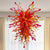 Chihuly Chandelier Red And Amber