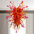 Chihuly Chandelier Red And Amber For Sale