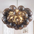 Bubbles Chandelier Electroplating Grey/Black Blown Glass Balls