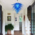 Chihuly Style Murano Glass Chandelier Blue Color