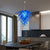 Chihuly Style Murano Glass Chandelier Blue Color