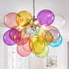 Colorful Blown Glass Bubble Balloon Chandelier