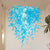 Chihuly Style Murano Glass Chandelier Light Blue D28