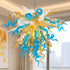 Chihuly Style Murano Glass Chandelier Multi Colors D30"XH26"