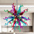 Sputnik Blown Glass Chandelier Multi Colors - Longree