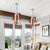 Miniature Designed Murano Glass Chandelier White Red And Brown Pendants