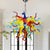 Chihuly Style Murano Blown Glass Chandelier Multi-Colors W20