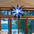 Chihuly Style Blown Glass Chandelier Gradient Blue