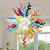 Colorful Rainbow Chihuly Style Blown Glass Chandelier