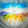 Chihuly Blown Glass Chandelier Multi Layers Semi-Circular Shape Multi Colors