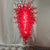 Chihuly Style Murano Blown Glass Chandelier Scarlet Red D36