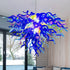 Hand-Blown Glass Chandelier in Chihuly Style Multi Colors