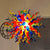 Chihuly Style Multi-Colors Blown Glass Chandelier D36
