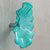 Blown Murano Glass Wall Plates Mint Teal D12inches