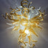 Chihuly Style Blown Glass Wall Light Electroplating Copper And Clear