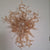 Chihuly Style Blown Glass Wall Light Electroplating Copper And Clear