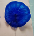 Hand Blown Murano Glass Wall Plate Blue Color D18inches