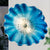 Murano Glass Wall Plates Blue Color With LED D12inches