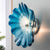 Murano Glass Wall Plates Blue Color With LED D12inches