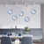 Murano Glass Wall Plates Cobalt Blue Spots With LED D12inches