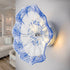 Murano Glass Wall Plates Cobalt Blue Spots With LED