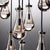 Round project chandelier glass balls raindrop pendants