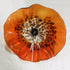 Hand Blown Murano Glass Wall Plate Orange And Brown Spots D12inches