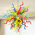 Colored Blown Glass Chandelier Cheep Price
