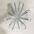 Hand Blown Murano Glass Wall Plates Clear Color D12Inches