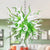Green And White Chihuly Blown Glass Chandelier For Sale