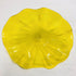Hand Blown Murano Glass Wall Plates Yellow Color D12Inches