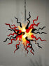 Modern Chihuly Style Glass Chandelier Moderate Size Colorful