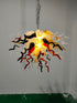 Blown Glass Chandelier Colorful Chihuly Style Art Decor