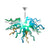 multi-colors hand blown Chihuly art glass chandelier.jpg