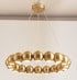 Modern Chandelier LED Golden Lanterns Metal Acrylic