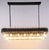 Luxury Modern Chandelier Oval Shape Black Matte Tied Crystal Pendants -Longree