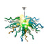 Chihuly Type Blown Glass Chandelier Multi Colors