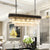 Luxury Modern Chandelier Oval Shape Black Matte Tied Crystal Pendants For Living Room