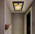 Ceiling Light Butterfly Pattern Tiffany Style For Entrance Aisle