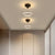 Modern Ceiling Light Round LED In Circle Flush Mount Remote Control For Dining Room