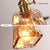 Pendant Light Led Amber Glass Polished Copper Decorative Lighting Fixtures