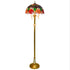 Floor Lamp Tiffany Style Stained Flower Pattern Glass Lamp Shade